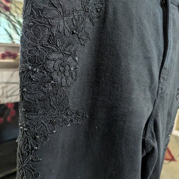 Lauren Jeans Co. Ralph Lauren Green Label Embroidered Jeans Vintage 90's - Picture 4 of 12